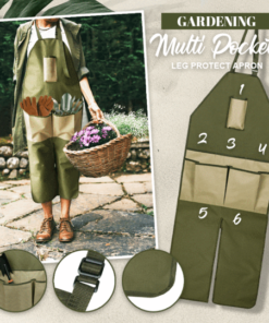 Gardening Multi Pockets Leg Protect Apron