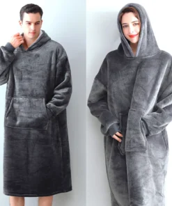 Alternative view of World's Softest Hoodie Blanket