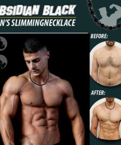 Obsidian Black Men’s SlimmingNecklace