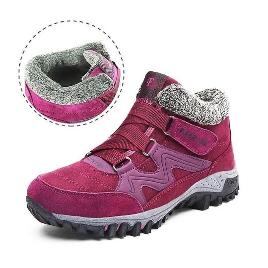 FLEEKCOMFY SNOWY VILLI LEATHER ANKLE BOOTS