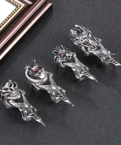 Alternative view of 🎃Early Halloween Promotion🎃Vintage Punk Rings