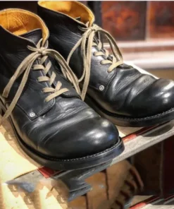 Alternative view of Men's Handmade Retro Fashion Casual Short Boots