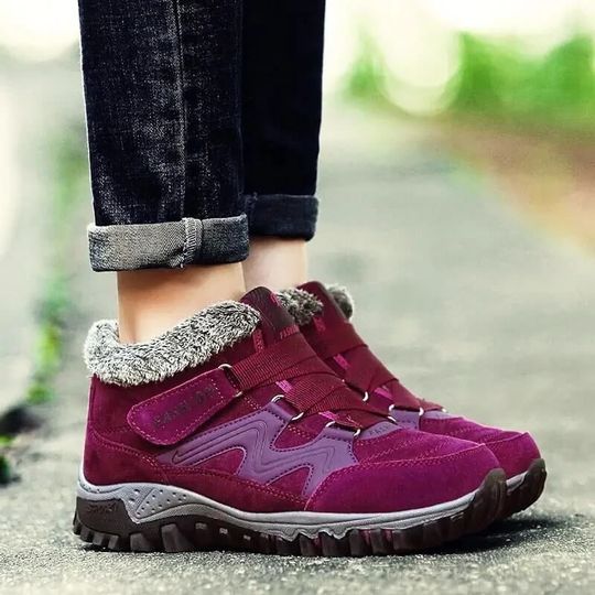 FLEEKCOMFY SNOWY VILLI LEATHER ANKLE BOOTS