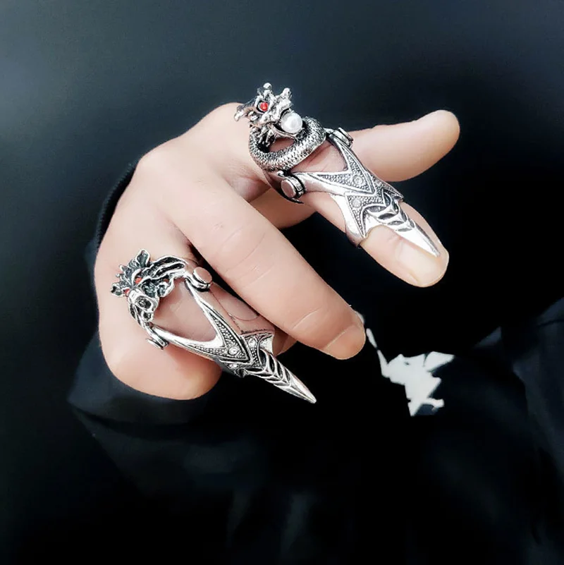 🎃Early Halloween Promotion🎃Vintage Punk Rings - Image 7