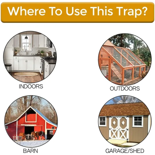 Reusable Smart Flip and Slide Bucket Lid Mouse Rat Trap - Image 4