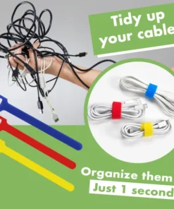 Alternative view of ZipN Reusable Cord Organizing Velcro 50pcs Set