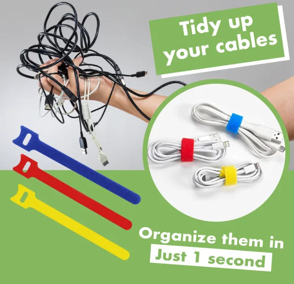 ZipN Reusable Cord Organizing Velcro 50pcs Set - Image 2