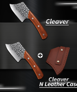 Alternative view of High Carbon 3CR13 Steel Cleaver