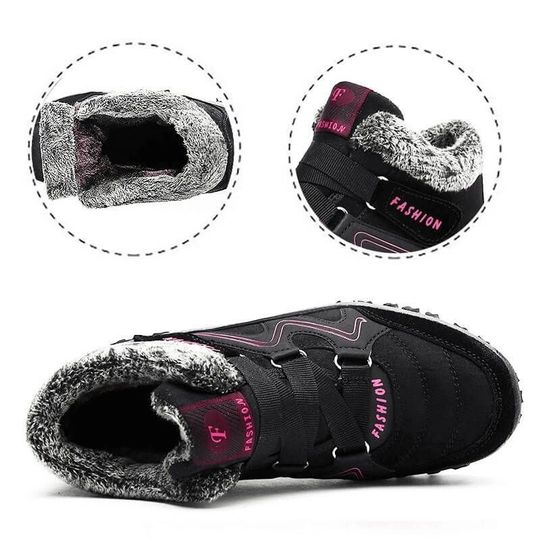 FLEEKCOMFY SNOWY VILLI LEATHER ANKLE BOOTS