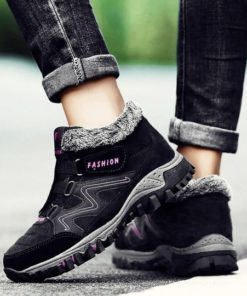 FLEEKCOMFY SNOWY VILLI LEATHER ANKLE BOOTS