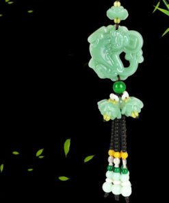 Green Jade Car Hanging Charm