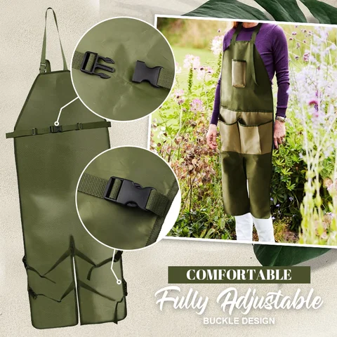 Gardening Multi Pockets Leg Protect Apron - Image 5