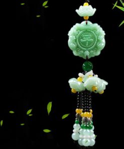 Green Jade Car Hanging Charm