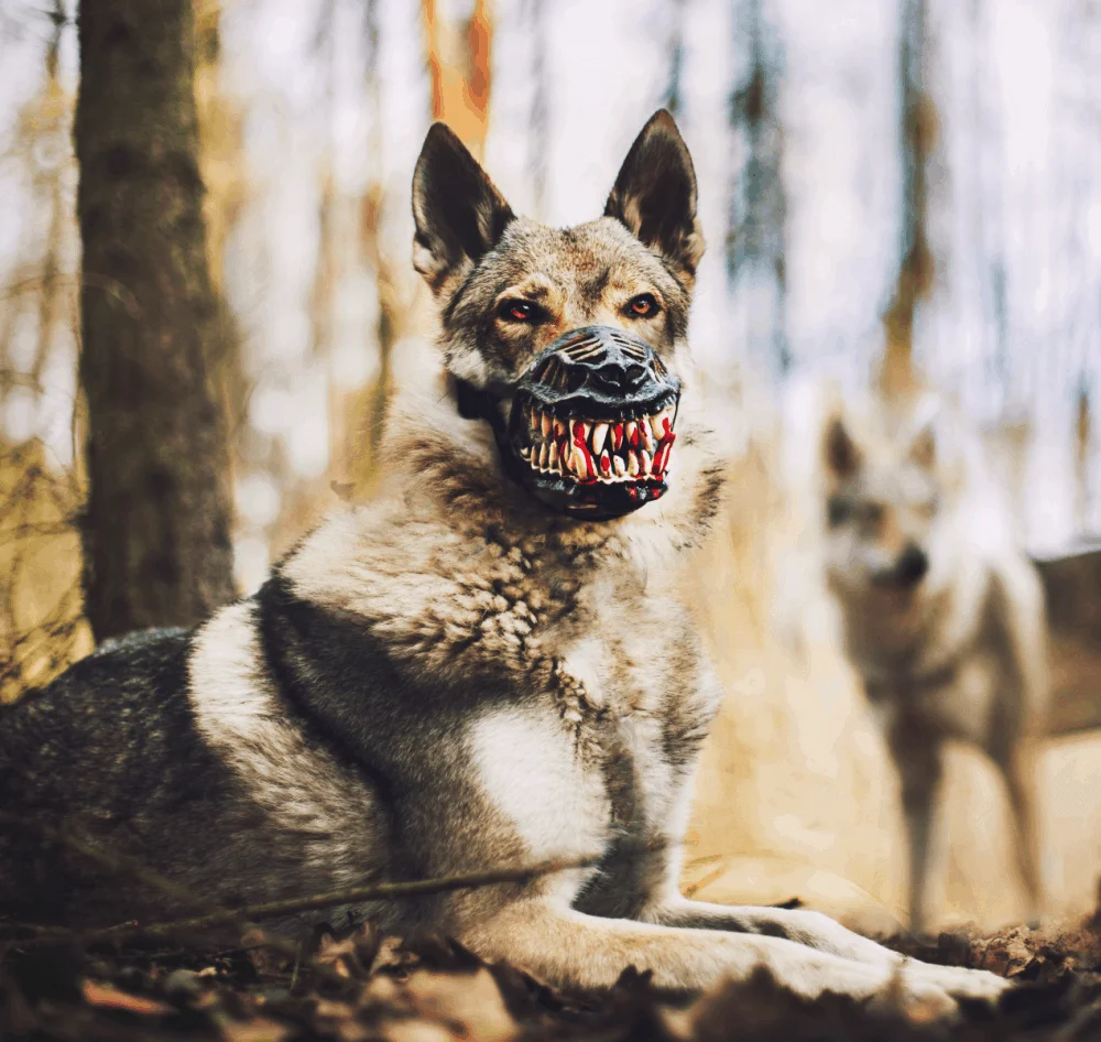 Halloween Gifts for Dogs: Werewolf Dog Muzzle - Image 5
