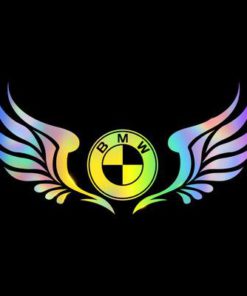 3D Colorful Laser Wings Car Sticker（2PCS）