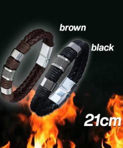 Magnetic Masculinity Leather Bracelet