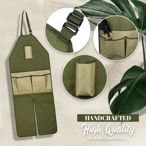 Gardening Multi Pockets Leg Protect Apron - Image 3