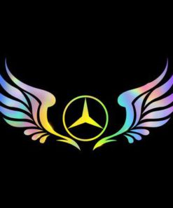 Alternative view of 3D Colorful Laser Wings Car Sticker（2PCS）