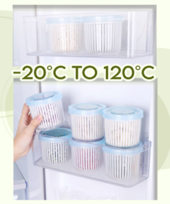 Alternative view of Double Layer Vegetables Sealed Keeper 3PCS