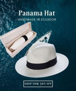 🌿Classic Panama Hat-Handmade In Ecuador