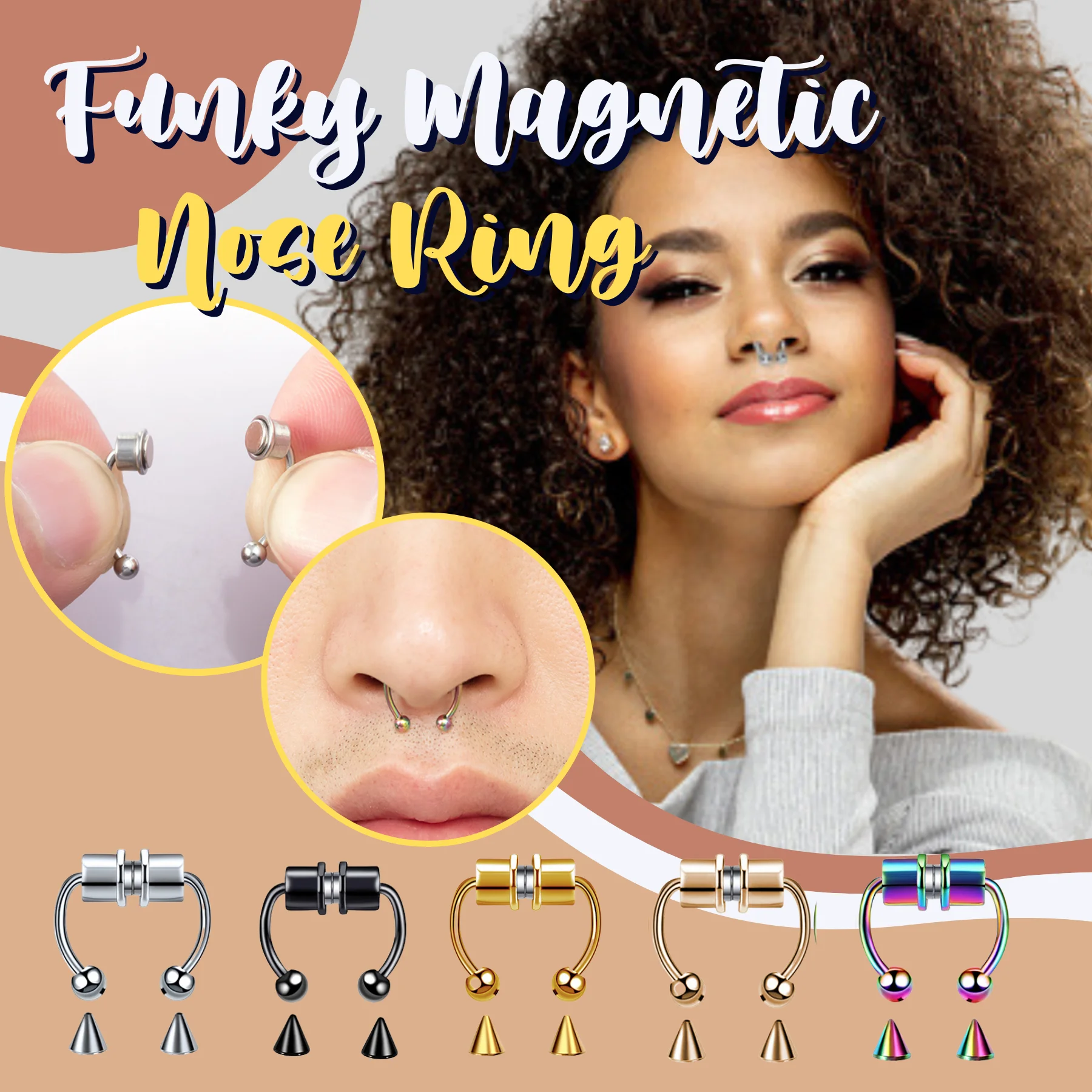 Funky Magnetic Nose Ring