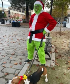 Alternative view of Grinch men's clothing 7 piece set full set of Christmas luxury suit