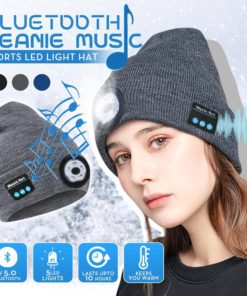Bluetooth Beanie Music Sports LED Light Hat