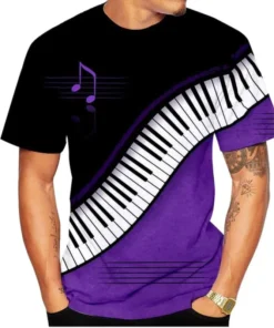 Piano Keys 3D Music T-shirt