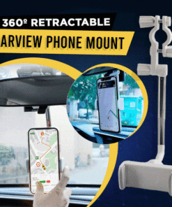360º Retractable Rearview Phone Mount