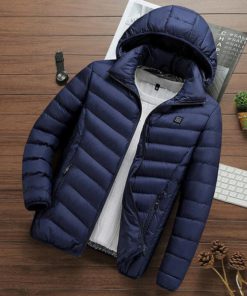 11 Panel Heated Jacket with removable Hoodie
