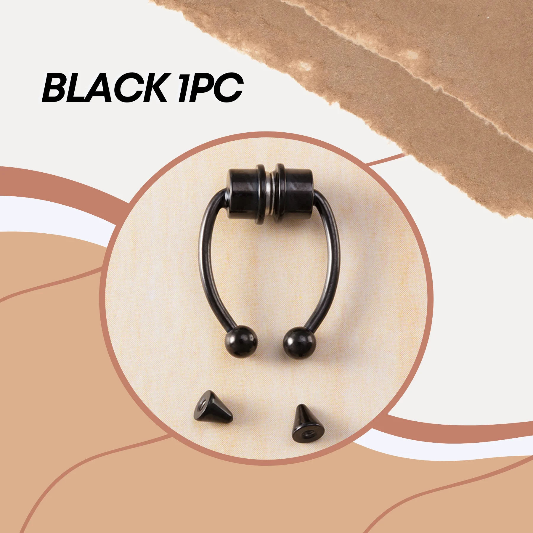 Funky Magnetic Nose Ring - Image 9