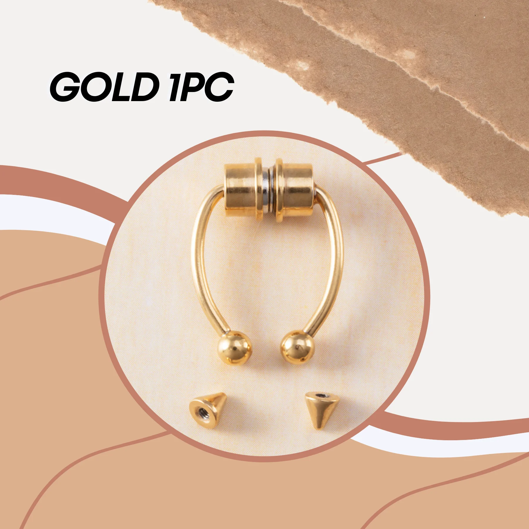 Funky Magnetic Nose Ring - Image 8