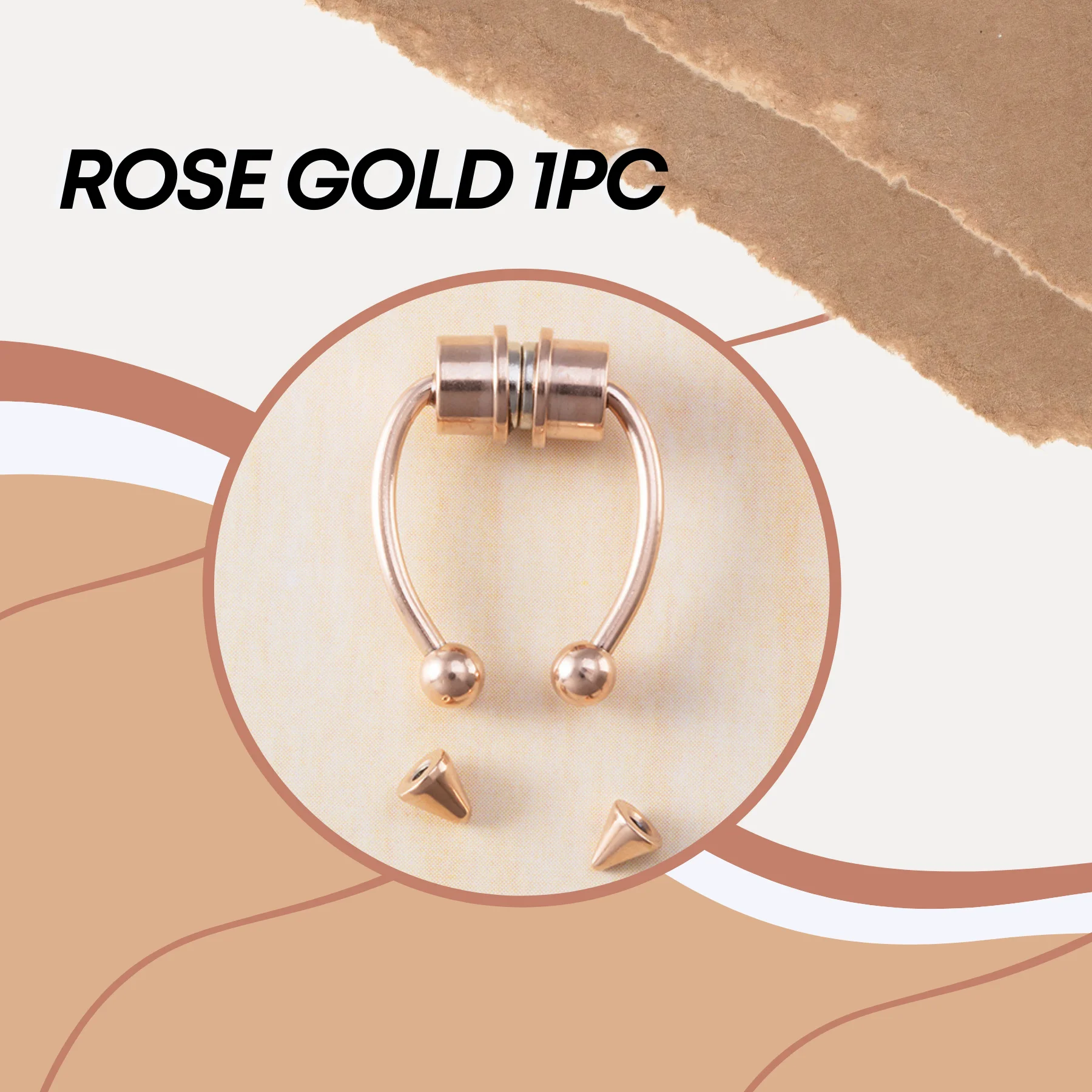 Funky Magnetic Nose Ring - Image 6