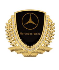 3D Wheat Ear Diamond Metal Creative Car Sticker