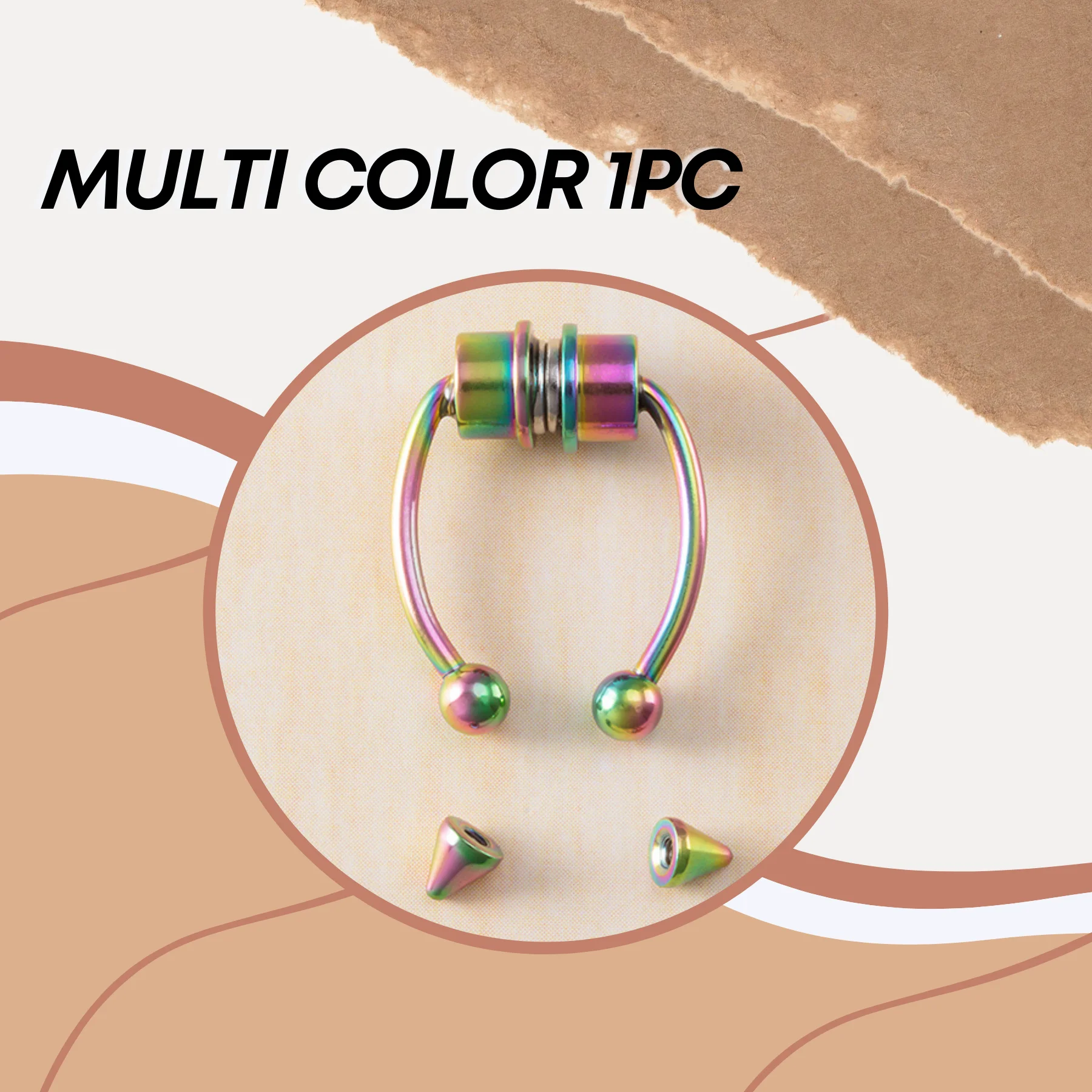 Funky Magnetic Nose Ring - Image 4