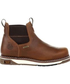 Men Wedge Waterproof Chelsea Work Boot