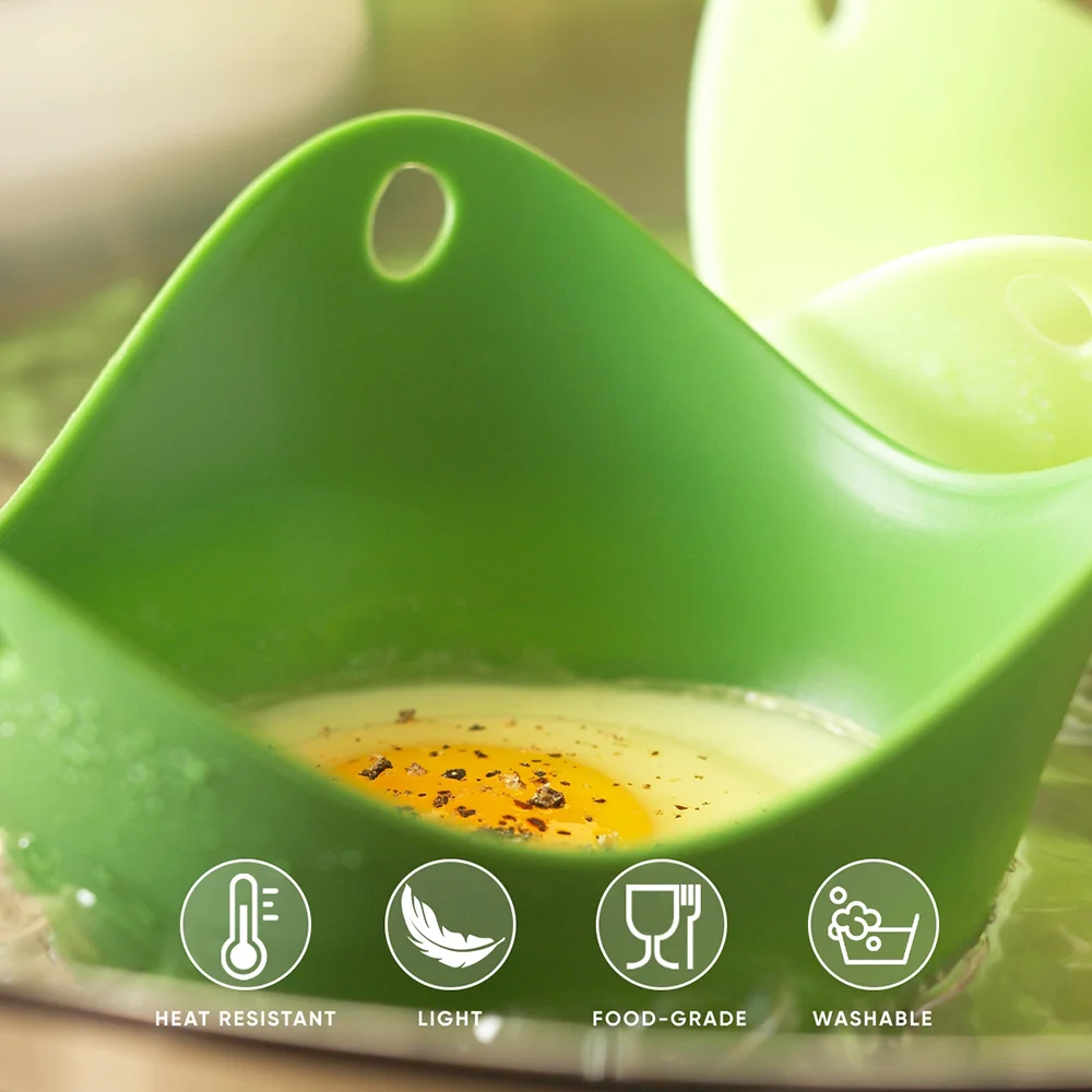 4 PIECE SILICONE EGG POACHERS - Image 5