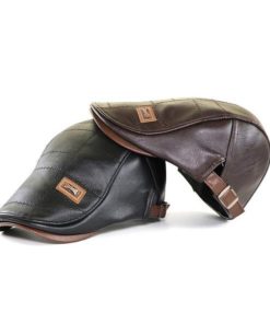 Alternative view of Leather Newsboy Hat