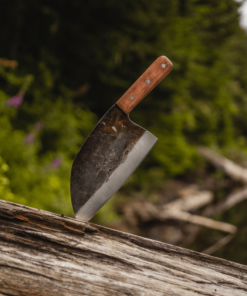 Rustic Hand Forged Serbian Cleaver