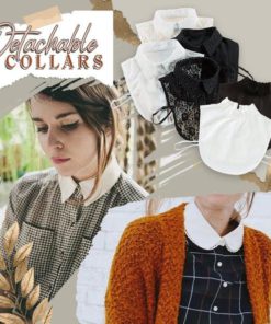 Stylish Blouse Detachable Lace Collar