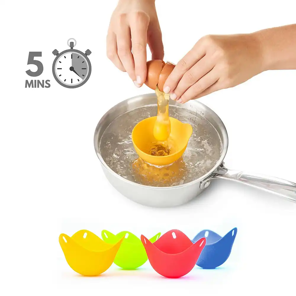 4 PIECE SILICONE EGG POACHERS - Image 3