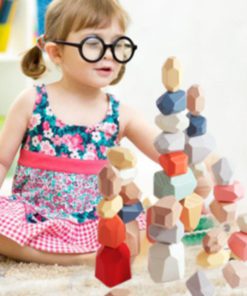 Wooden Stone Stacking Puzzle