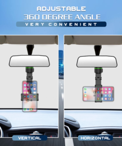 Alternative view of Rotatable Car Rearview Mirror Phone Holder