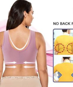 【Buy 1 Get 1 Free】Plus Size Front Closure Elastic Push Up Comfort Bra