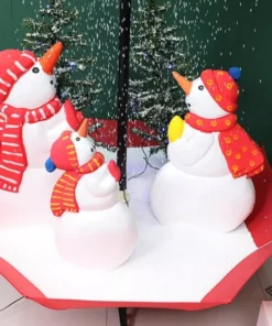 Alternative view of LED Snowing Christmas Tree