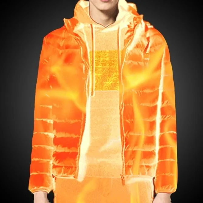 11 Panel Heated Jacket with removable Hoodie - Image 19