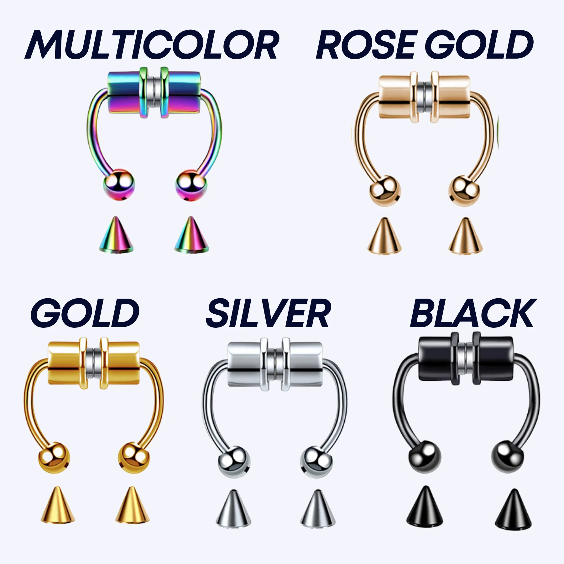 Funky Magnetic Nose Ring - Image 12