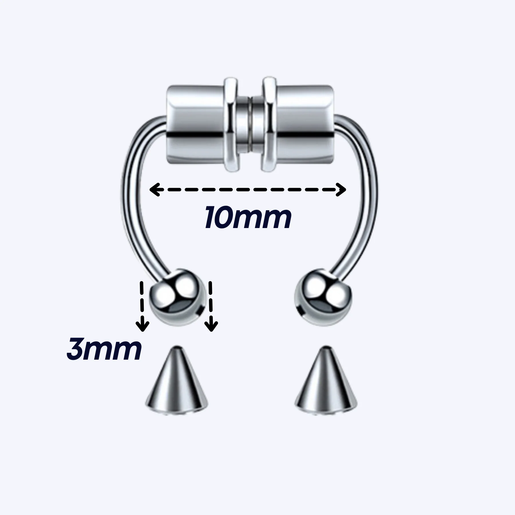 Funky Magnetic Nose Ring - Image 11