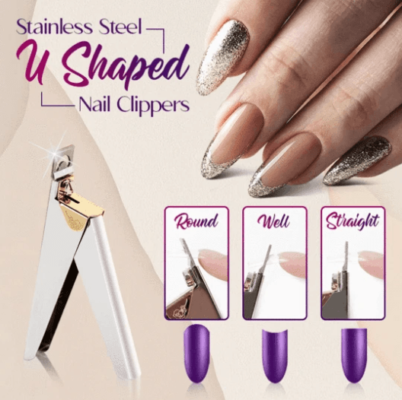 U Shaped Stainless Steel Nail Clippers