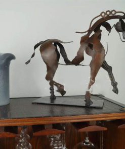 Alternative view of Metal Horse Sculpture